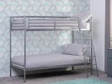 Seconique Seconique Brandon 3ft Silver Metal Bunk Bed Frame