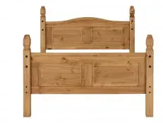 Seconique Seconique Corona 5ft King Size Wax Pine Wooden Bed Frame (High Footend)