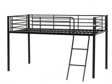 Seconique Seconique Kora 3ft Single Black Metal Mid Sleeper Bed Frame