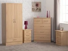 Seconique Seconique Nevada Sonoma Oak 4 Piece Furniture Package