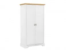 Seconique Seconique Toledo White and Oak 2 Door Double Wardrobe