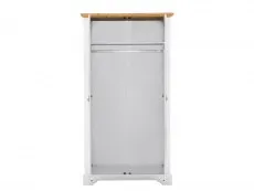 Seconique Seconique Toledo White and Oak 2 Door Double Wardrobe