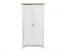 Seconique Seconique Toledo White and Oak 2 Door Double Wardrobe