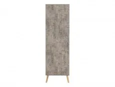 Seconique Seconique Nordic Concrete Effect 2 Door 2 Drawer Wardrobe