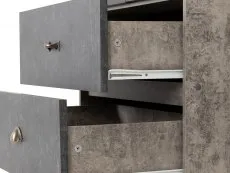 Seconique Seconique Nordic Concrete Effect 2 Door 2 Drawer Wardrobe