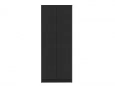 Seconique Seconique Malvern Black 2 Door Double Wardrobe