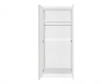 Seconique Seconique Malvern White 2 Door Double Wardrobe