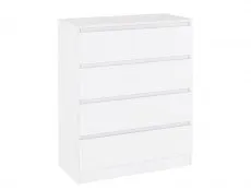 Seconique Seconique Malvern White 4 Drawer Chest of Drawers