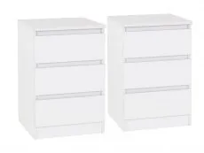 Seconique Seconique Malvern White 4 Piece Bedroom Furniture Package