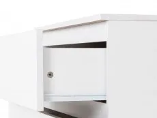 Seconique Seconique Malvern White 3 Drawer Low Chest of Drawers