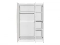 Seconique Seconique Malvern White 3 Door Triple Wardrobe