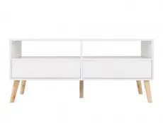 Seconique Seconique Nordic White and Oak 2 Drawer Coffee Table