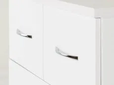 Seconique Seconique Nevada White High Gloss 3+2 Drawer Chest of Drawers