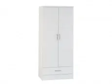 Seconique Seconique Nevada White High Gloss 4 Piece Bedroom Furniture Package