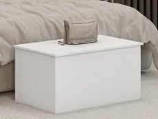 Seconique Seconique Nevada White High Gloss Blanket Box