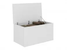 Seconique Seconique Nevada White High Gloss Blanket Box