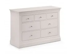 Julian Bowen Julian Bowen Clermont 4+3 Light Grey Chest of Drawers