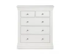 Julian Bowen Julian Bowen Clermont Surf White 3+2 Chest of Drawers