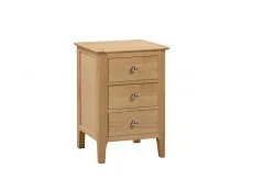 Julian Bowen Julian Bowen Cotswold Oak 3 Drawer Bedside Table