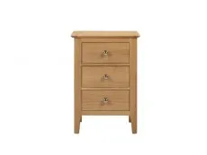 Julian Bowen Julian Bowen Cotswold Oak 3 Drawer Bedside Table