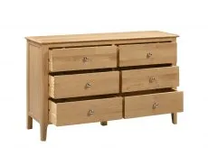 Julian Bowen Julian Bowen Cotswold Oak 6 Drawer Chest of Drawers