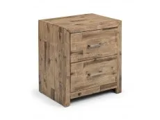 Julian Bowen Julian Bowen Hoxton Rustic 2 Drawer Bedside Table