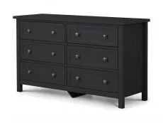 Julian Bowen Julian Bowen Maine Anthracite 6 Drawer Chest of Drawers