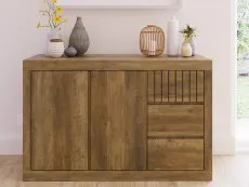 GFW GFW Cartmel Knotty Oak 2 Door 3 Drawer Sideboard