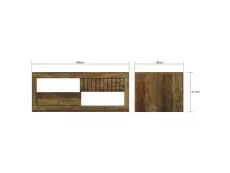 GFW GFW Cartmel Knotty Oak 2 Drawer Coffee Table