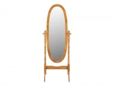 Seconique Seconique Contessa Antique Pine Wooden Cheval Mirror