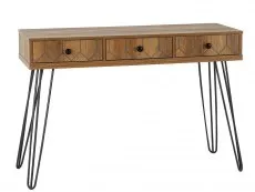 Seconique Seconique Ottawa Oak 3 Drawer Console Table