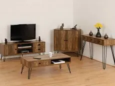 Seconique Seconique Ottawa Oak 3 Drawer Console Table