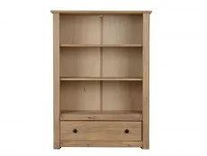 Seconique Seconique Panama Waxed Pine 1 Drawer Bookcase