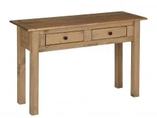 Seconique Seconique Panama Waxed Pine 2 Drawer Console Table