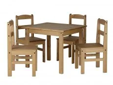 Seconique Seconique Panama Waxed Pine Dining Table and 4 Chair Set