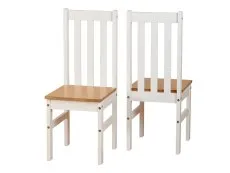 Seconique Seconique Ludlow White and Oak Dining Table and 4 Chair Set