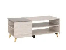 Seconique Seconique Aspen White Oak and Concrete Effect Coffee Table