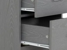 Seconique Seconique Felix Grey 2 Drawer Bedside Table