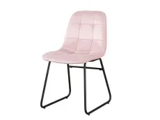 Seconique Seconique Athens Concrete Effect Dining Table with 4 Lukas Pink Velvet Chairs