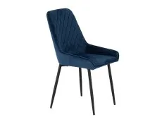 Seconique Seconique Avery Set of 2 Blue Velvet Dining Chairs