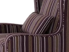 Seconique Seconique Sherborne Burgundy Stripe Fabric Armchair