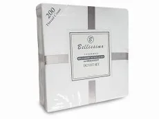 Harwood Textiles Harwood Textiles Bellissimo 200TC White Duvet Set