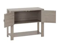 Seconique Seconique Zurich Grey Wood Grain 2 Door Console Table