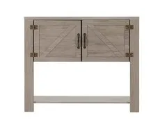 Seconique Seconique Zurich Grey Wood Grain 2 Door Console Table