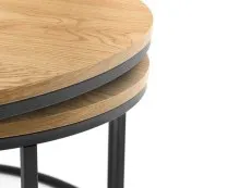 Julian Bowen Julian Bowen Bellini Oak Effect Round Nest of Tables