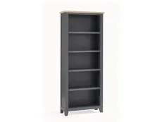 Julian Bowen Julian Bowen Bordeaux Grey and Oak Wooden Bookcase (Assembled)