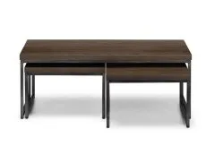 Julian Bowen Julian Bowen Brooklyn Dark Oak Wooden Long John Nest of Tables