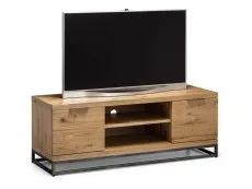 Julian Bowen Julian Bowen Brooklyn Oak Wooden 2 Door TV Cabinet