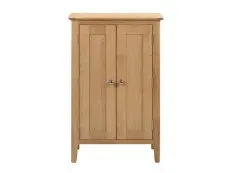 Julian Bowen Julian Bowen Cotswold Oak 2 Door Shoe Cabinet (Assembled)