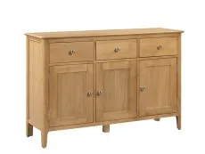 Julian Bowen Julian Bowen Cotswold Oak 3 Door 3 Drawer Sideboard (Assembled)